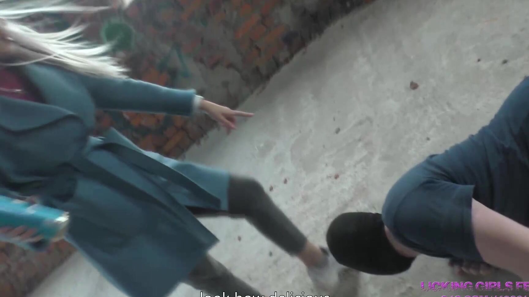 Licking Girls Feet - NICOLE - Walk through an abandoned house - Humiliates her pathetic loser slave Clips4Sale