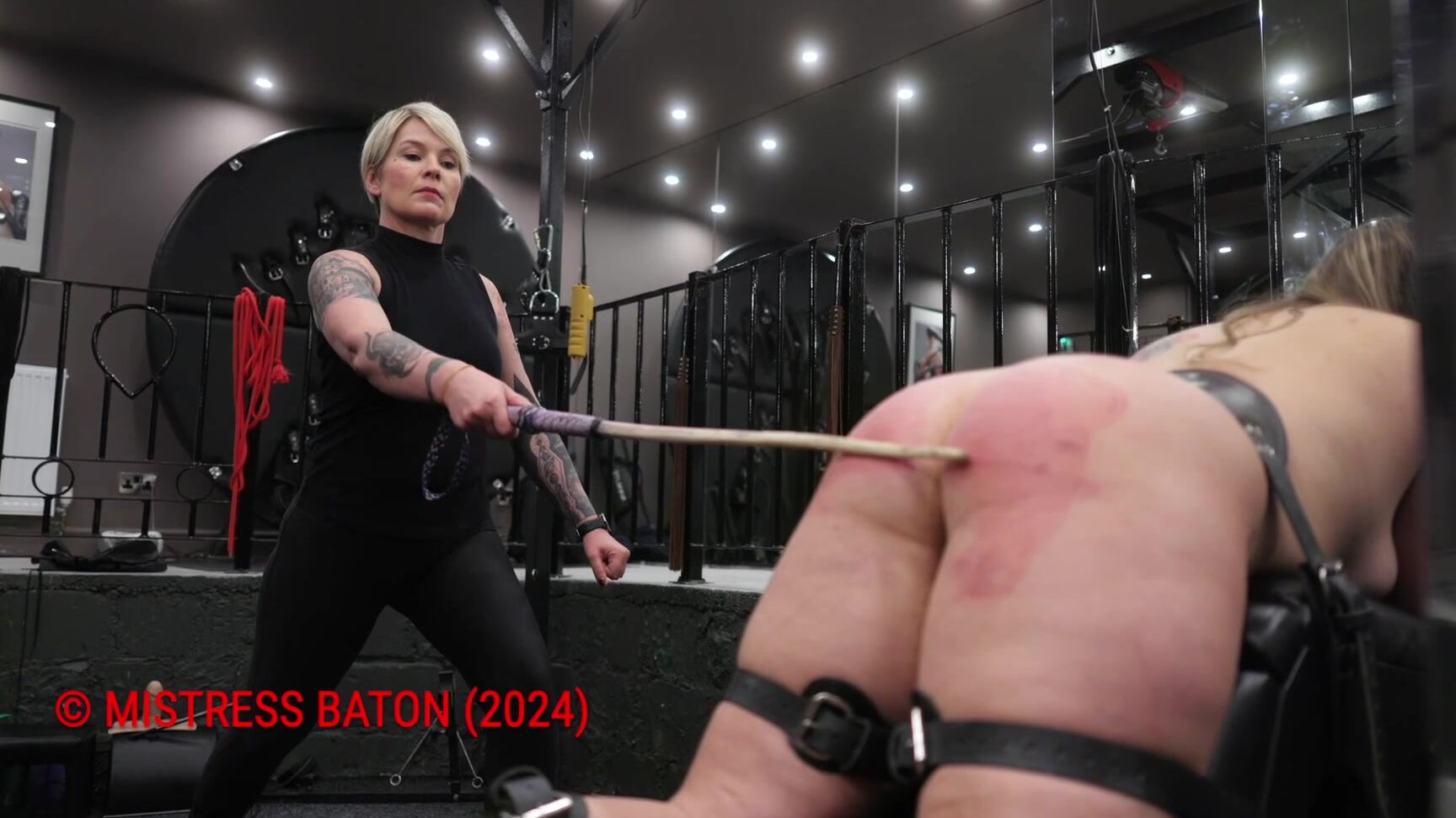 Mistress Baton, Little Rabbit, Spanking F F, Full HD, Strafkamer SK Rabbits Strapping Sjambokking Clips4Sale