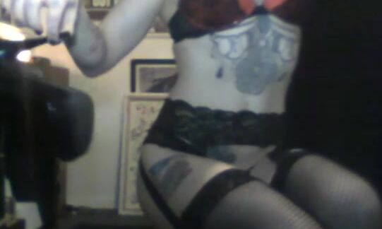 Salem Moon Garter And High Heel Striptease