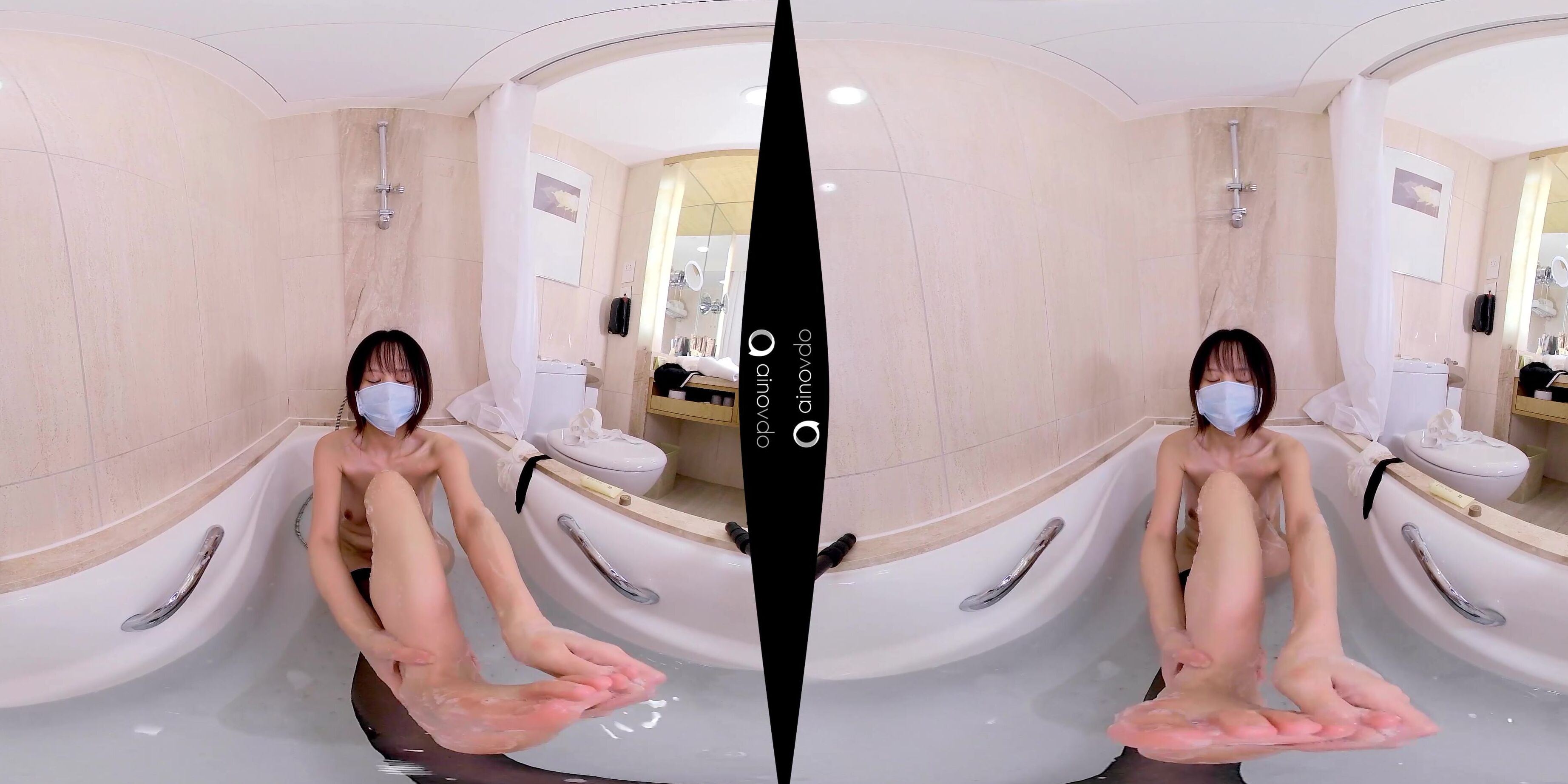 Virtual Reality, Bathtub Fetish, Foot Fetish, Wet Look, Nudity/Naked ainovdo erika05 bathting feet vr ManyVids