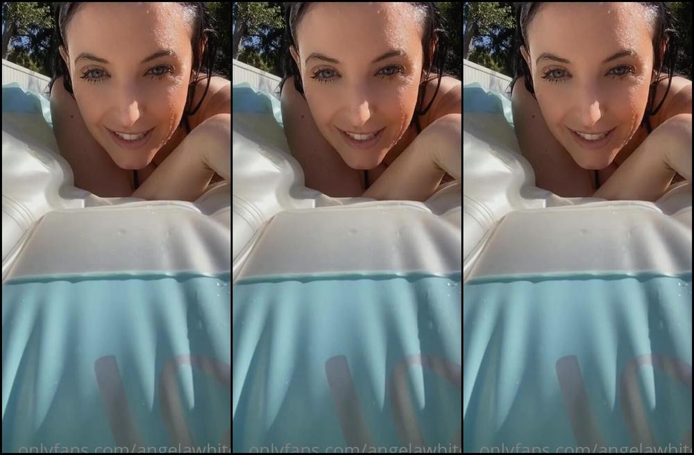 Angelawhite Some Fun In The Pool Before You Cum On My Boobs