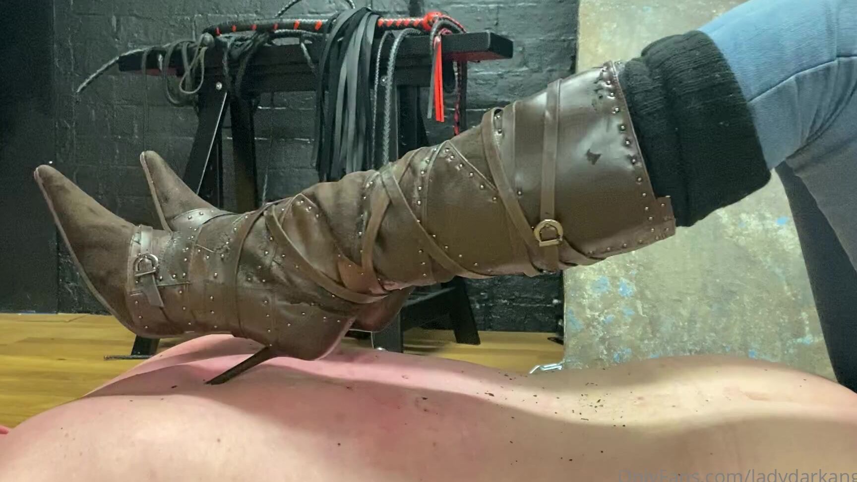 Lady Dark Angel Good Morning Who Loves Sharp Heels Digging Into Their Back This Slave Bought Me Some Boots To Wear To Do Just That To Him