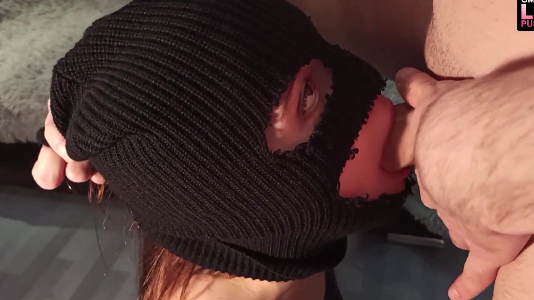 SmuziLilPussy - Cutie in Balaclava Got a Juicy Cock in Her Mouth Pornhub
