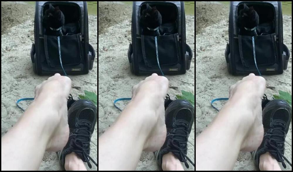 Lezlyan Nicknamed La Little Dancer Feet Onlyfans Watch As I Remove My Sweaty Runners While Taking A Little Rest On My Hike With