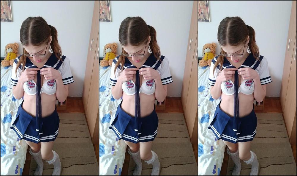 Innocent Schoolgirl Strips For You