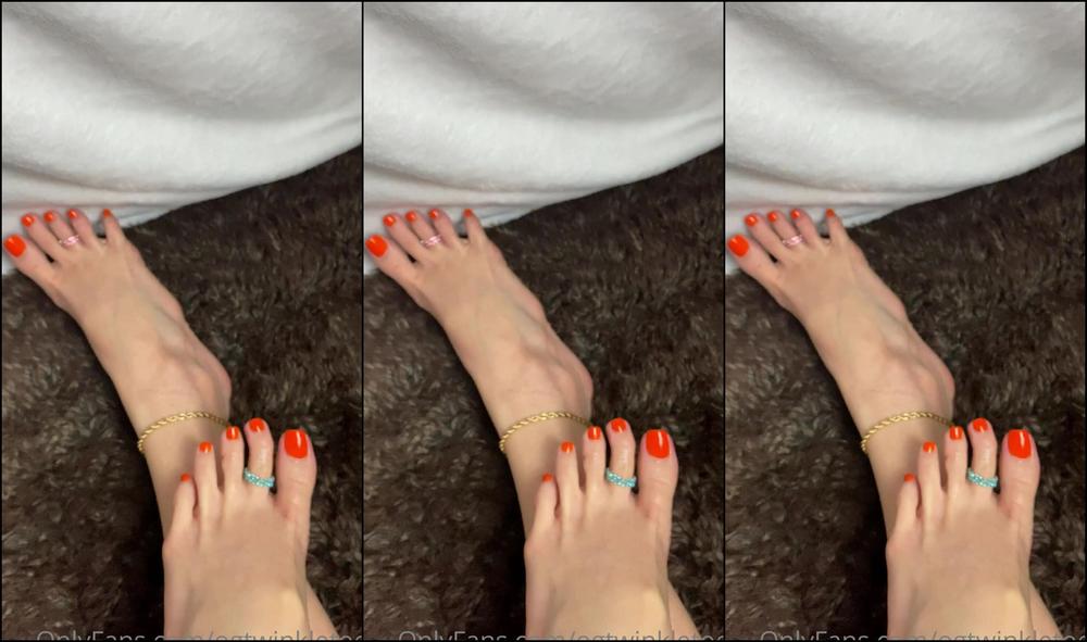 Waifufeetmilk Orange Toes Oil Joi