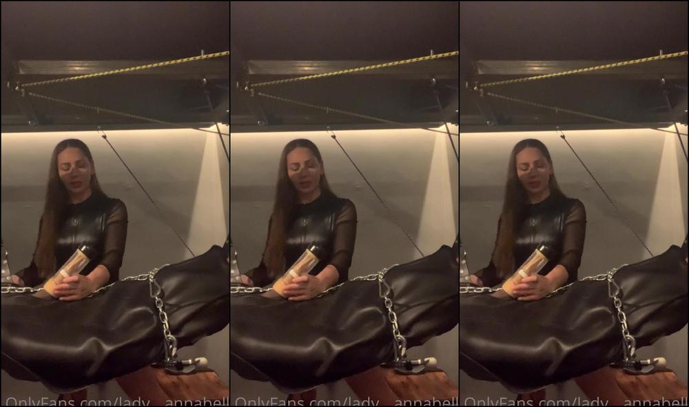 Lady Annabelle Controlling His Orgasm With The Milking Machine Slow Slow Faster And Faster While Im