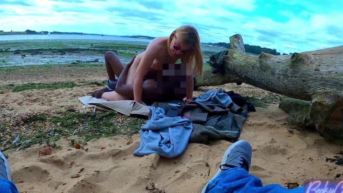 BeckyChase 23.Cuckolding my husband with a BBC on a public beach Pornhub