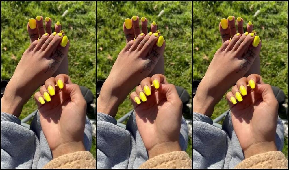 Zafeetllc Onlyfans Sexy Long Toes In Grass