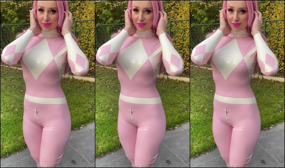Mfetilicious The Pink Power Ranger Is Having A Day Off From Duty But What Kind Of Strange Things Is Sh