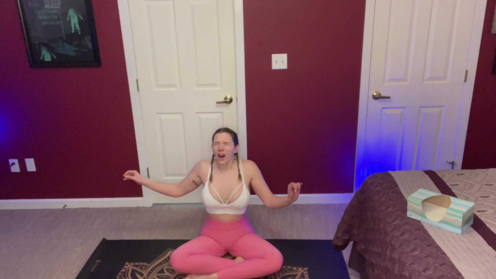 "SneezeGoddess" blonde, mucophilia, noseblowing, nosepinching, sfw, sneezegoddess, sneezing, yoga Sinus Clearing Salutations manyvids