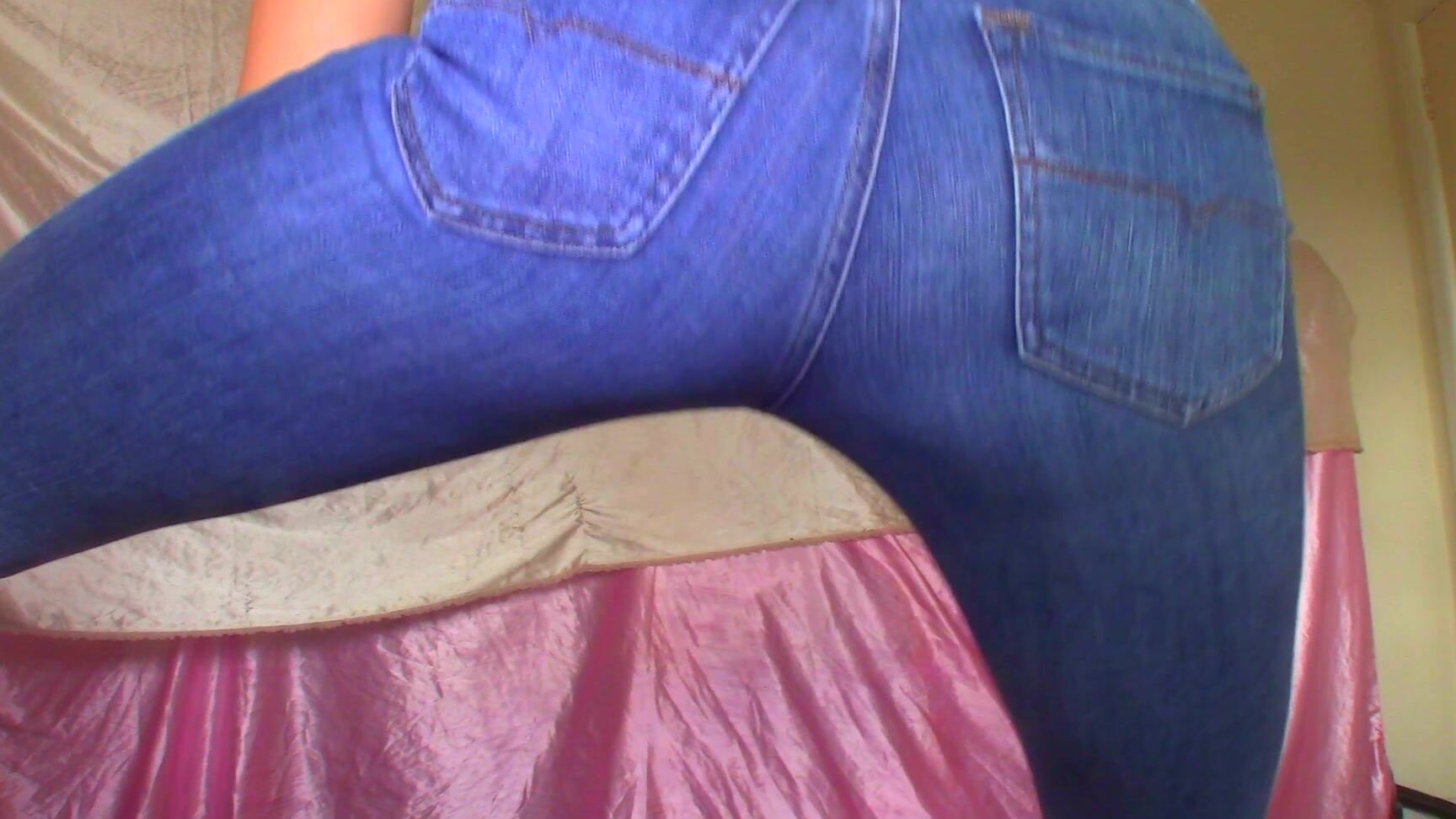 "Goddess Vanessa" ass worship, edging games, jeans fetish, jerk off instruction, masturbation instruction denim ass tease edging joi manyvids