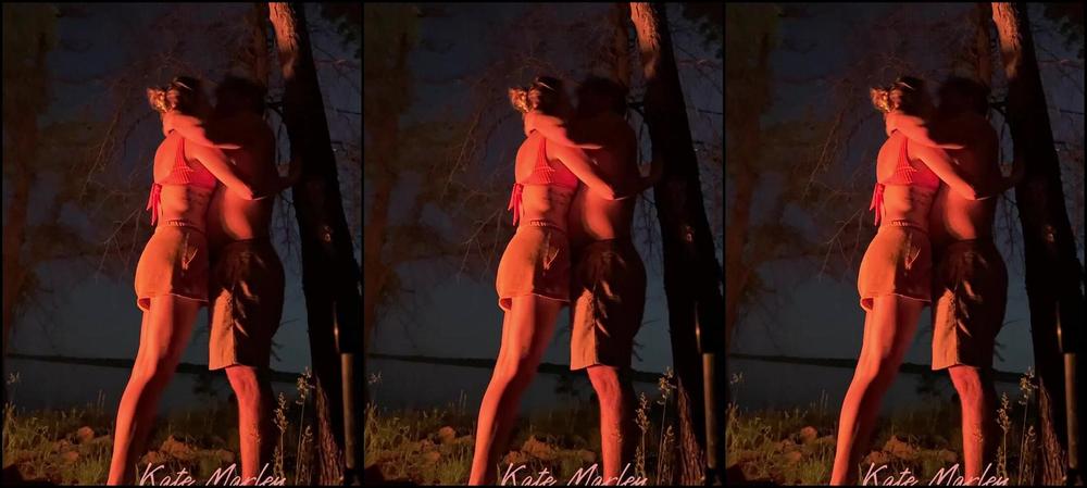 Iamkatemarley By The Campfire In Our Private Backyard The Camera Fell Over Right At The