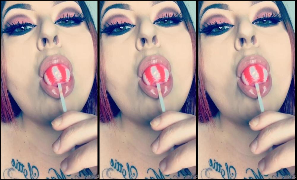 Lexiredd Full Minute Video Spit Play With A Lollipop