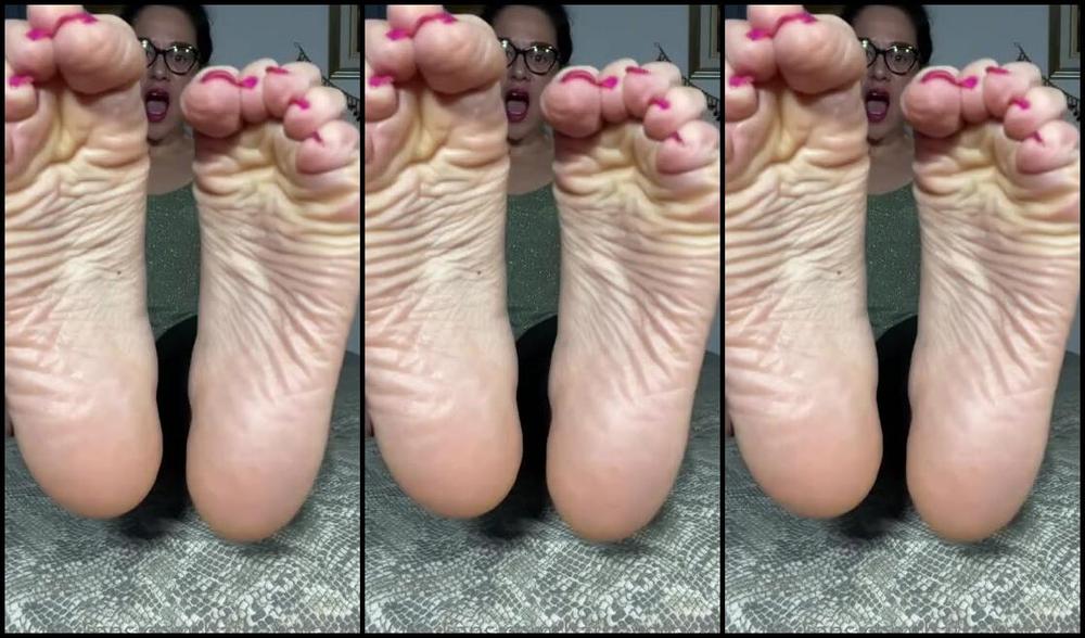 Goddesshatha Onlyfans Joi Wrinkled Soles With Countdown