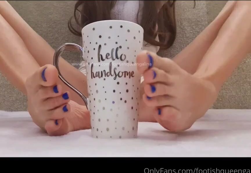 Footish Queen Galina Nicknamed Footishqueengalina 01 16 2023 Onlyfans Video Just A Little Hello From My Blue Toes To My Handsome Footboys