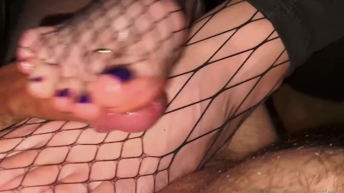 2Hotfeet4You Nicknamed Toohotfeetforyou Onlyfans One Of Our Favorite Fishnets Strike Again This Cock Was Unable To Resist Them For Long