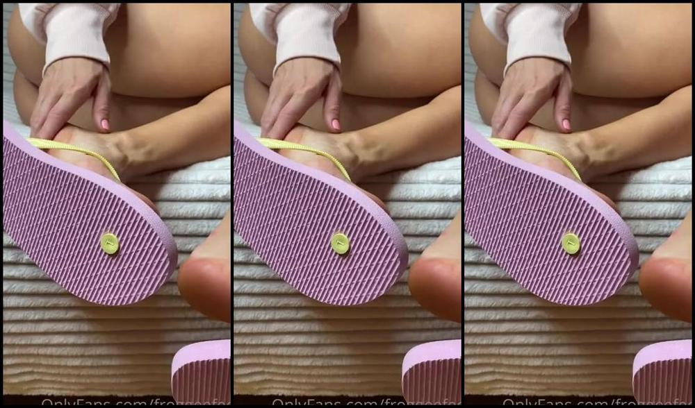 Froggeevip Onlyfans Flip Flops Dangling With Beautiful View