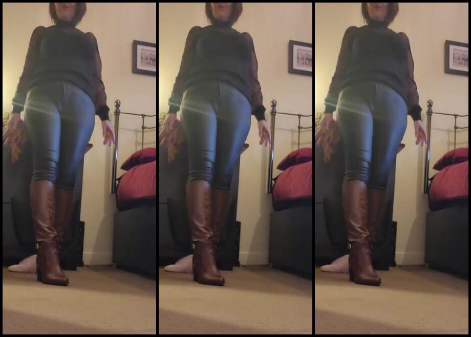 Miss B Nicknamed Missb52S Onlyfans 12 30 2022 Tan Boots Tan Gloves Worship Them