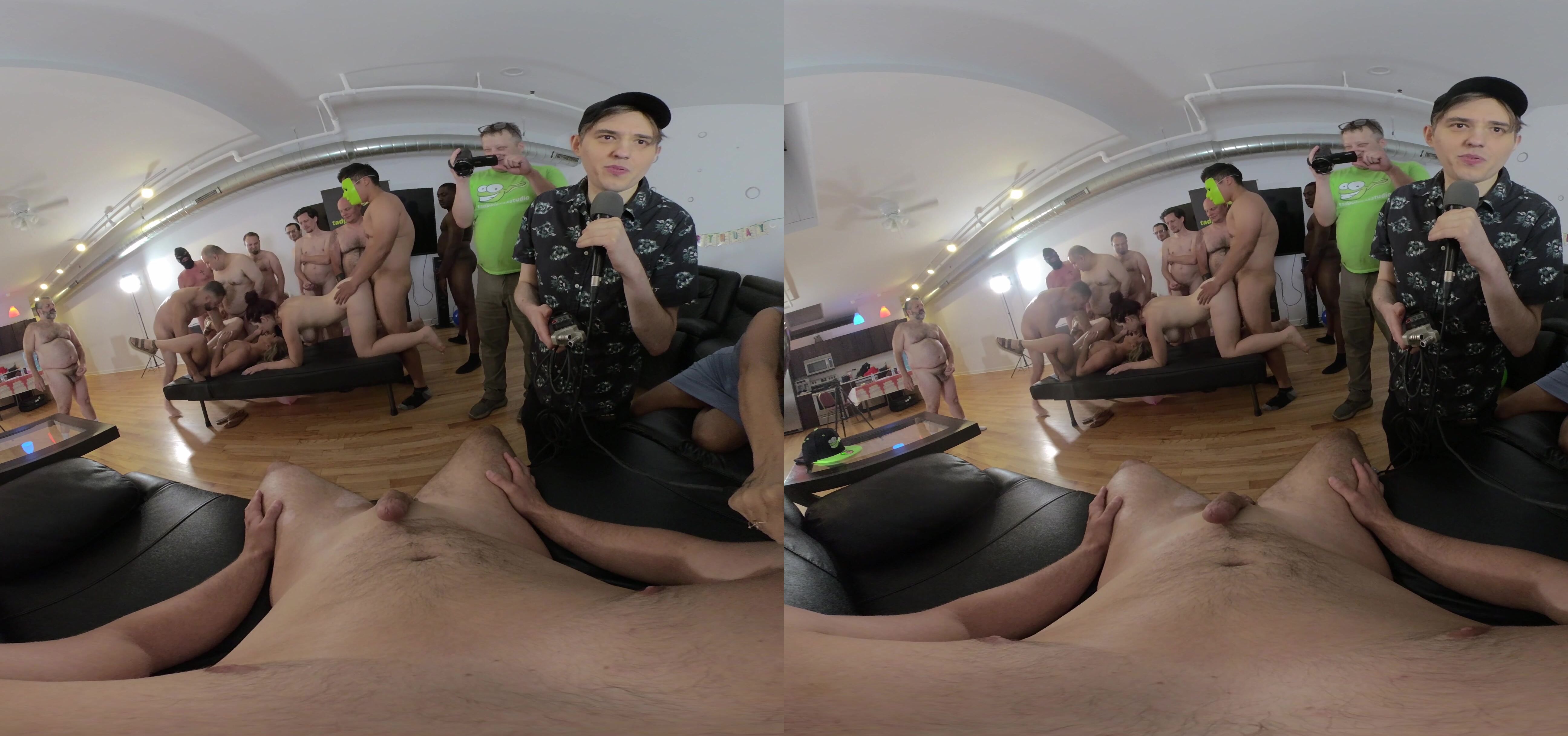 bareback, bbc, orgy vr pov interview Manyvids