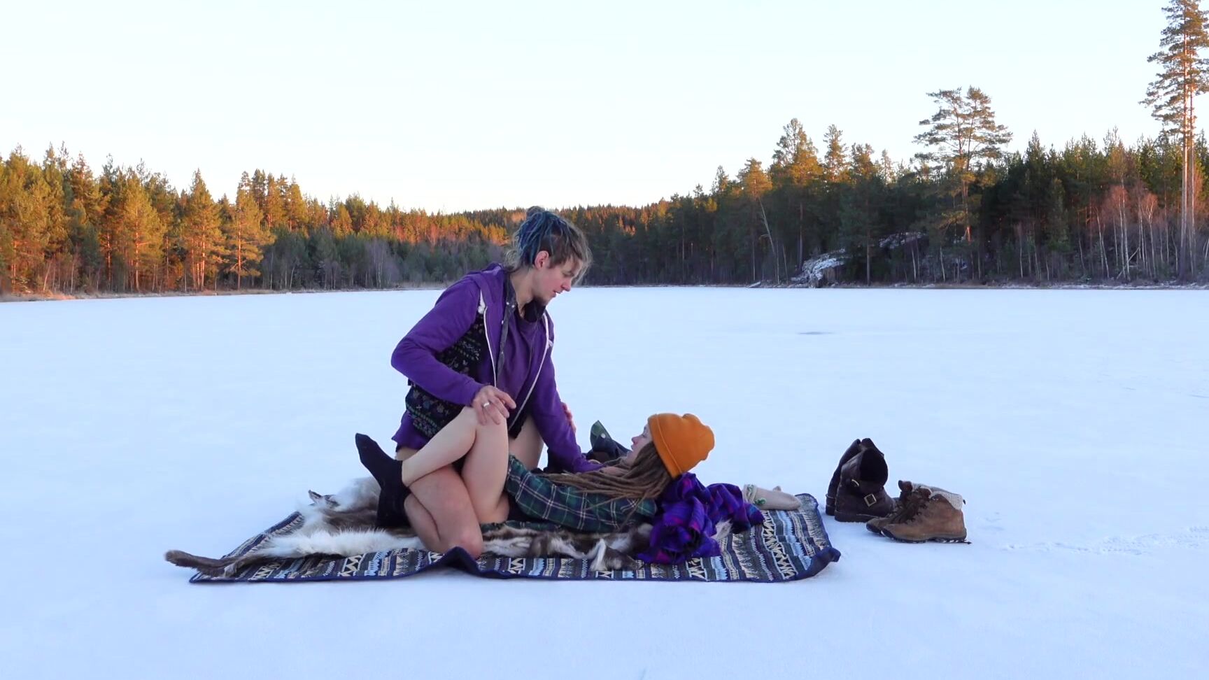 RosenbladX sex on a frozen lake rosenlundx hd Pornhub