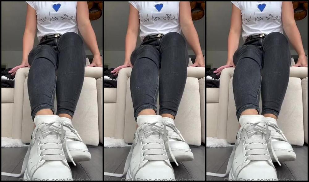 Sarina Jones Nicknamed Sarinajones 08 02 2024 Onlyfans Video Im Taking Off My Alexander Mcqueen To Show You My White Clean And Fresh Socks