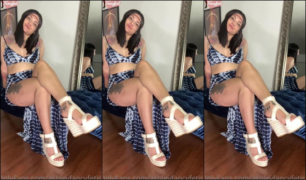 Ashleyfancyfetish Wedges And Barefoot Joi