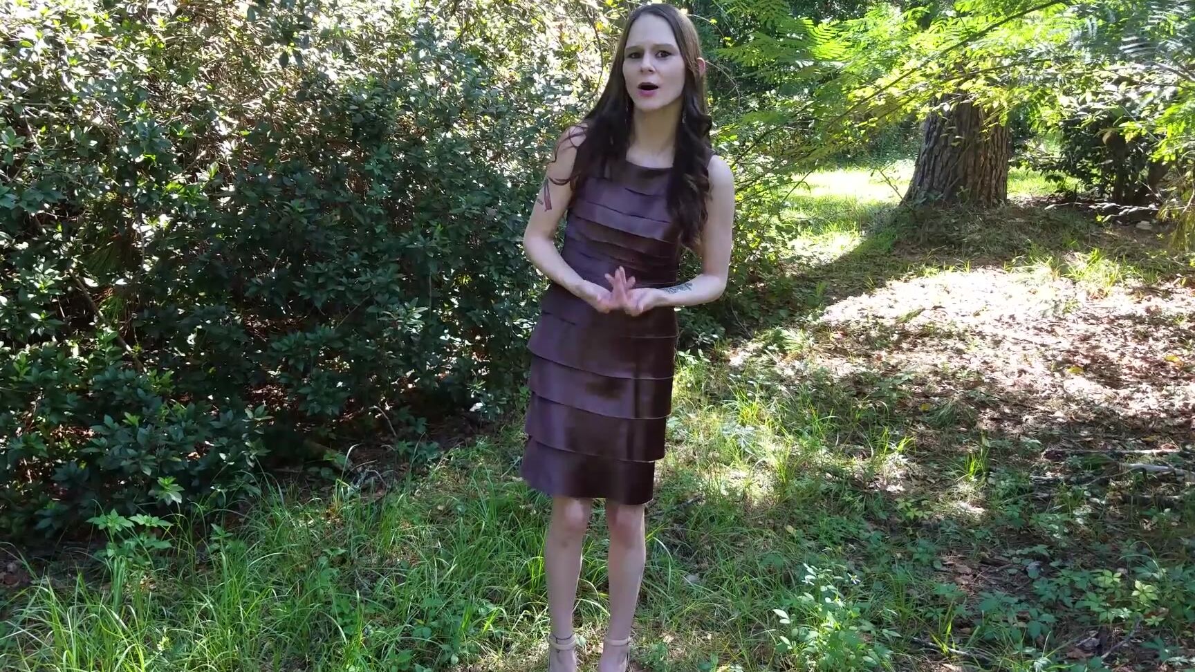 "Katy Faery" domination, embarrassed naked female, imposed stripping, outdoors, petite No Clothes to Close Outdoor ENF manyvids