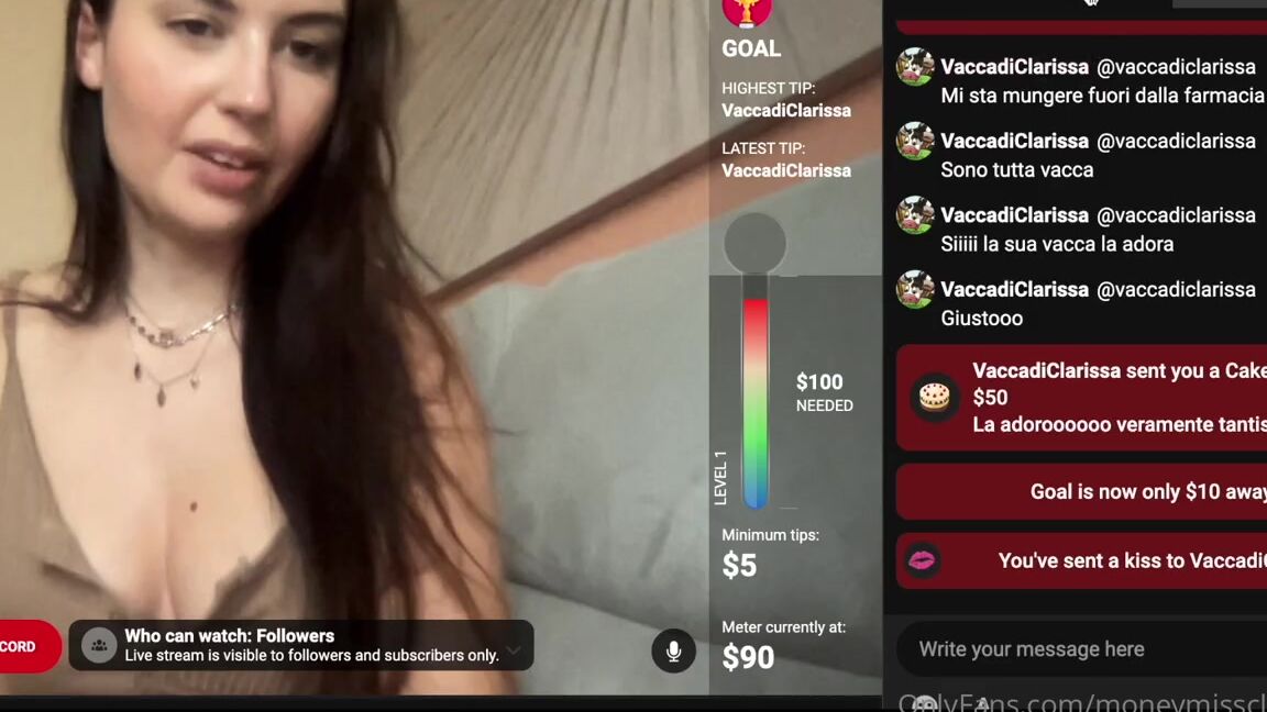 Moneymissclaaa7 Nicknamed Moneymissclaaa7 Onlyfans Always So Fun To Drain My Cash Cow In Live On Loyal Fans 540 Taken In Few Minutes And While He Was