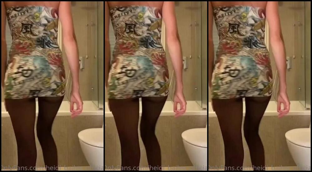 Heidi Bailey Official Nicknamed Heidi Bailey Official 12 07 2022 Onlyfans Video Pantyhose High Heels Minidress Red Lipsanything Else