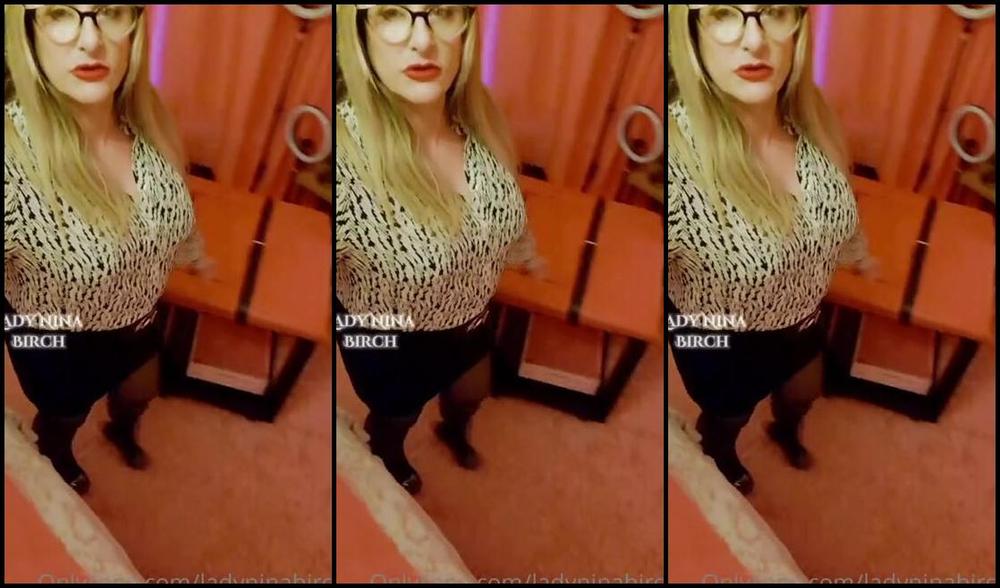 Lady Nina Birch Nicknamed Ladyninabirch Findom 12 24 2022 Onlyfans Video Seamed Stocking Pre Office Role Play Chat