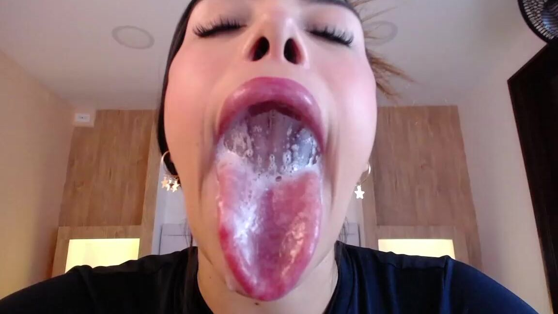 "Melted_Chocolate" deepthroat, dildosucking, drool, sloppy, spitfetish sloppy dildo Liquid Explosion A Solo Show manyvids