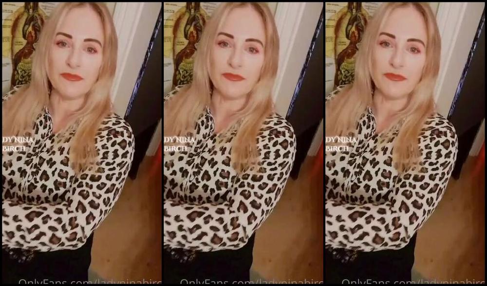 Lady Nina Birch Nicknamed Ladyninabirch Findom 11 04 2022 Onlyfans Video Good Evening Heres Yesterday Mornings Little Pre Session Vid For You