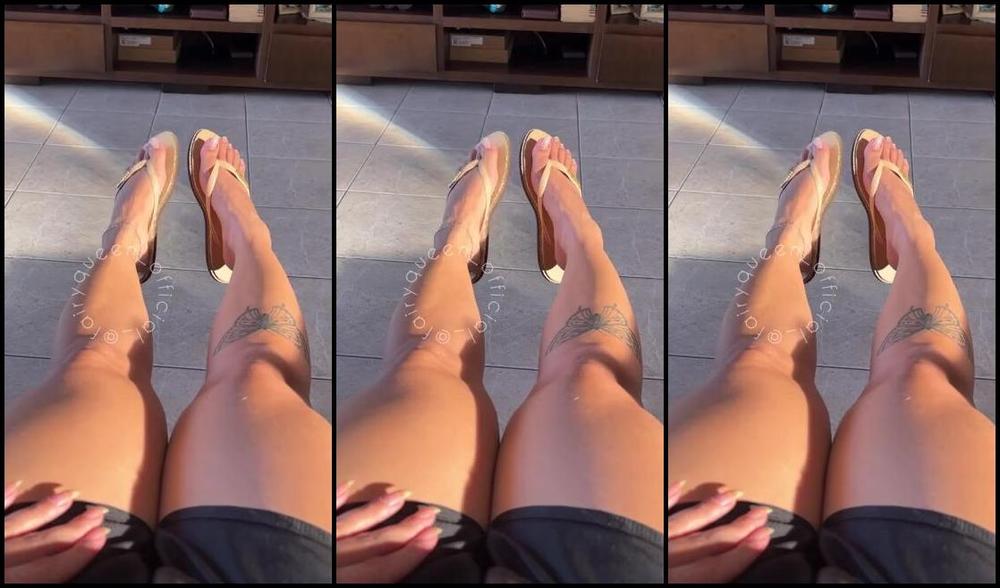 Fairy Queen Nicknamed Fairyqueen Feet 09 09 2025 Onlyfans Video Asmr Dangling On Havainas With Natural Toenails Do U Like Natural