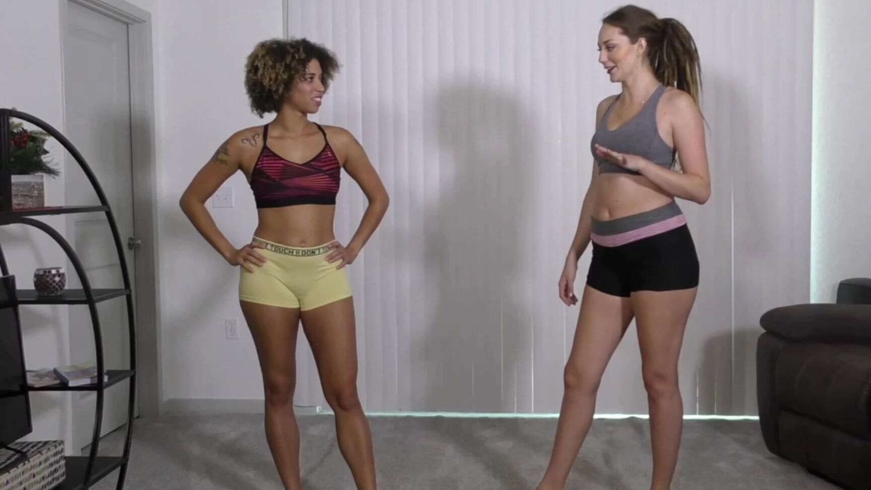 "Alexis Rain" amazons, body part comparison, ebony, interracial, lift & carry Compare amp Lifting Combo manyvids