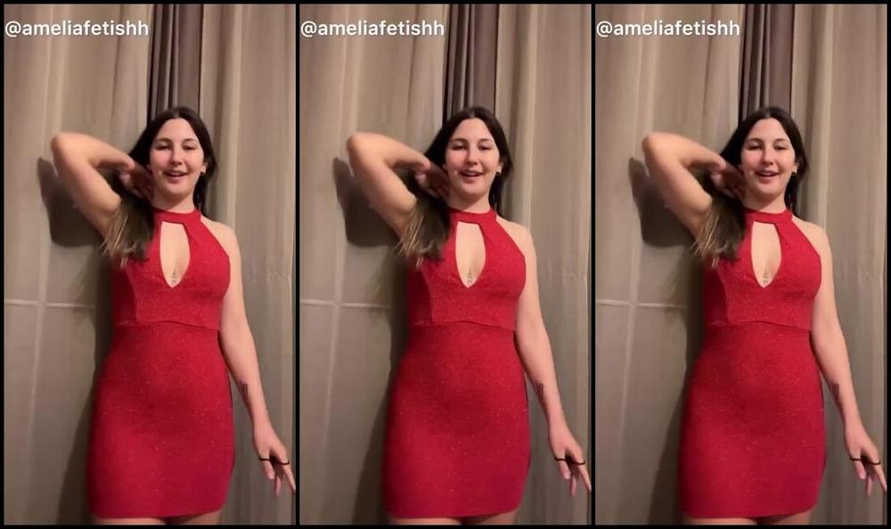 Ameliafetishh Nicknamed Ameliafetishh 12 16 2024 Onlyfans Video This Red Dress Is Great To Fart In It The Fabric Is So Light And The