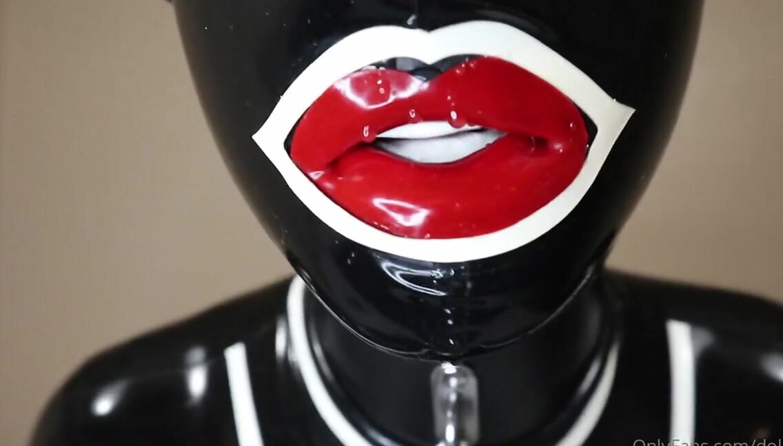 Dollified Nicknamed Dollified Onlyfans Heavy Breathing And Sweating In My Doll Mask With A Hood Layering Over Beneath A Gas