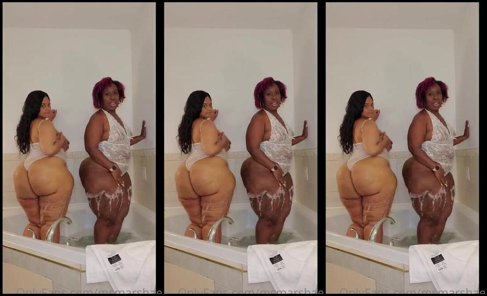 Ms Marshae Nicknamed Msmarshaex 11 01 2022 Onlyfans Video Me And Tffnydays2Wintarrose Having Fun In Tub
