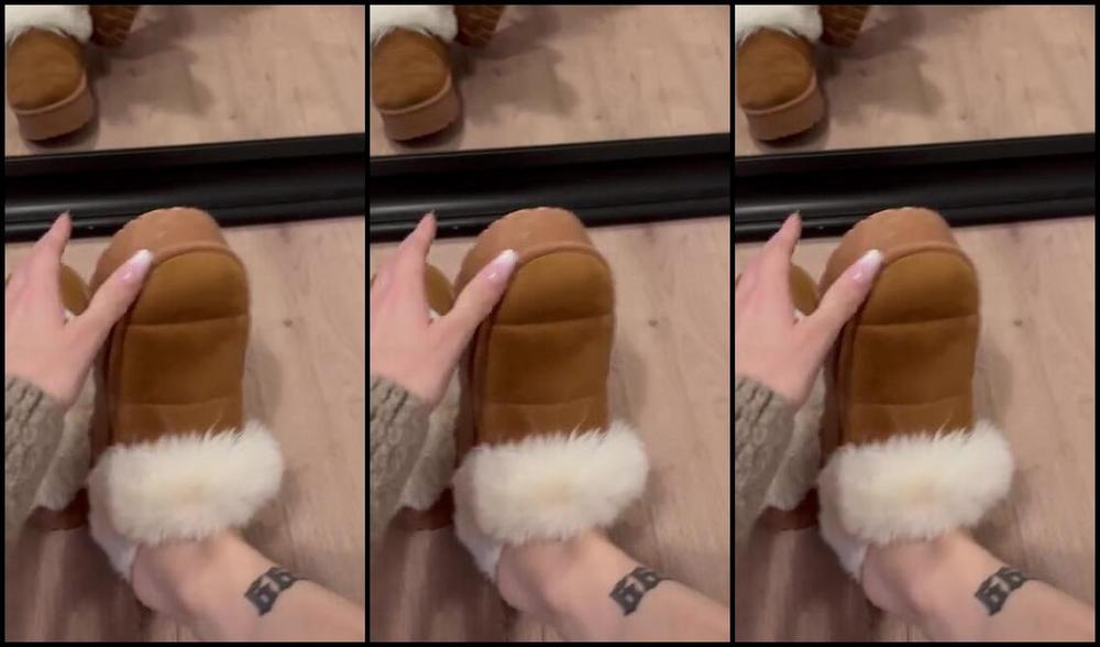 Malinasakuraa Nicknamed Malinasakuraa 08 20 2025 Onlyfans Video Fur Slippers With No Socks Gonna Make You Cum Only For My Sweaty Feet Lover