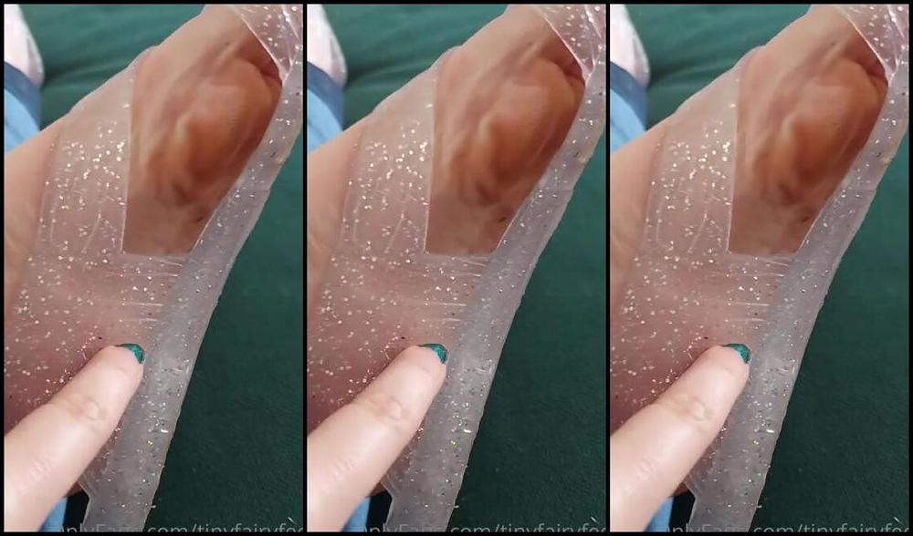 Tinyfairyfeet Nicknamed Tinyfairyfeet 08 04 2020 Onlyfans Video Jelly Shoes Make Such Good Sounds