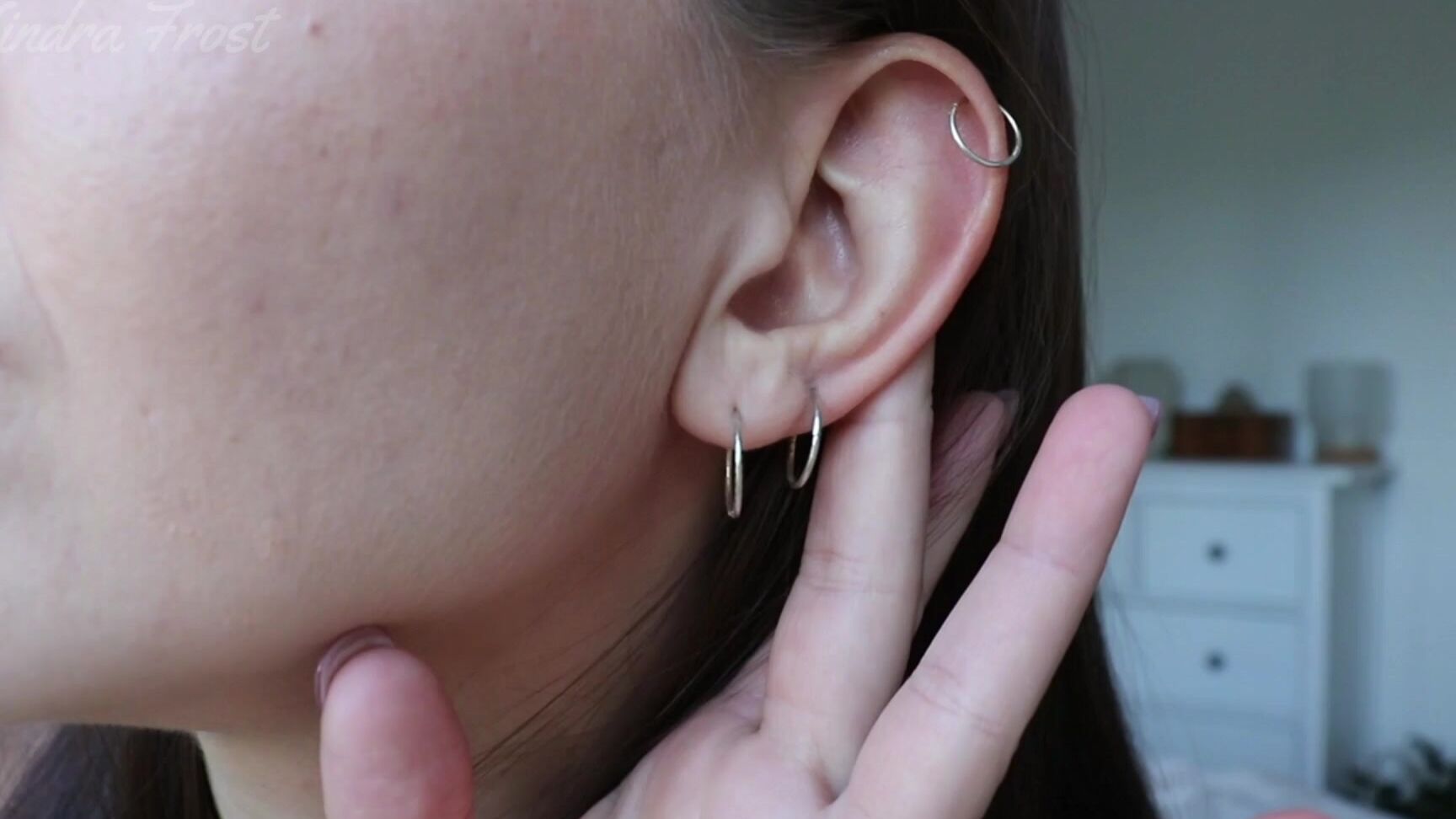 "TindraFrost" earfetish, earings, fetish, joi, piercings EAR FETISH JOI manyvids