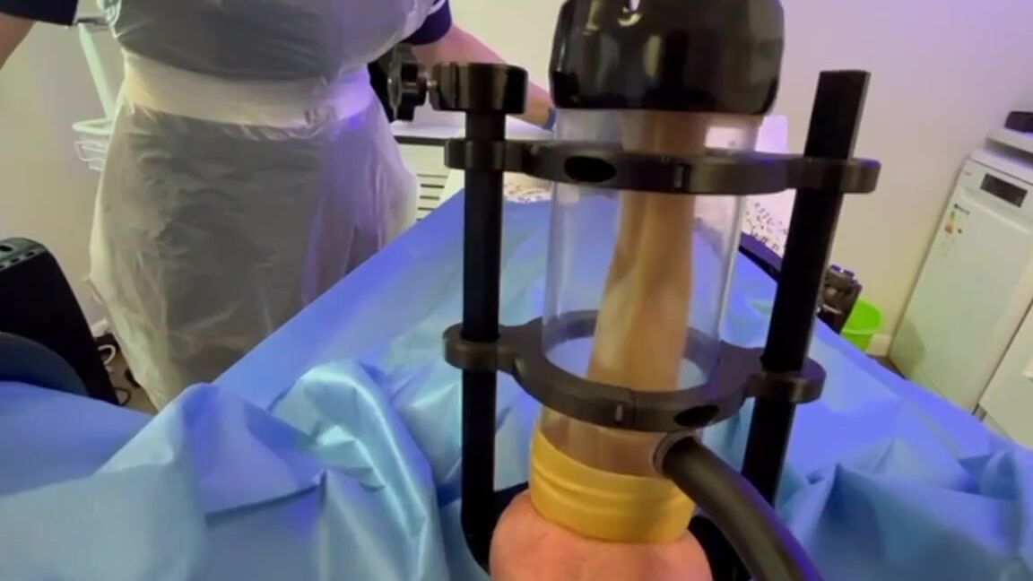 Leg Cast Sounding And Mechanical Semen Extraction Milking