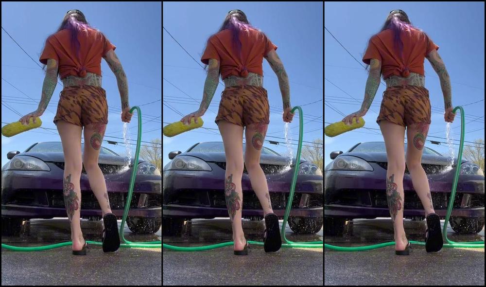 Hellcat Nat Nicknamed Hellcat Nat 06 04 2025 Onlyfans Video Need A Car Wash I Got You