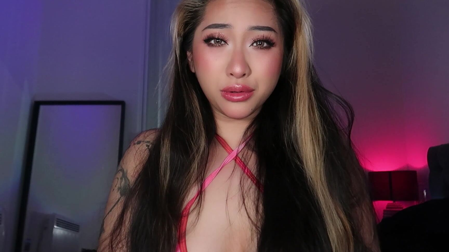 "claudiahon" cei, lip gloss, lips, spit fetish, spitting Good boy licks mommy s spit manyvids