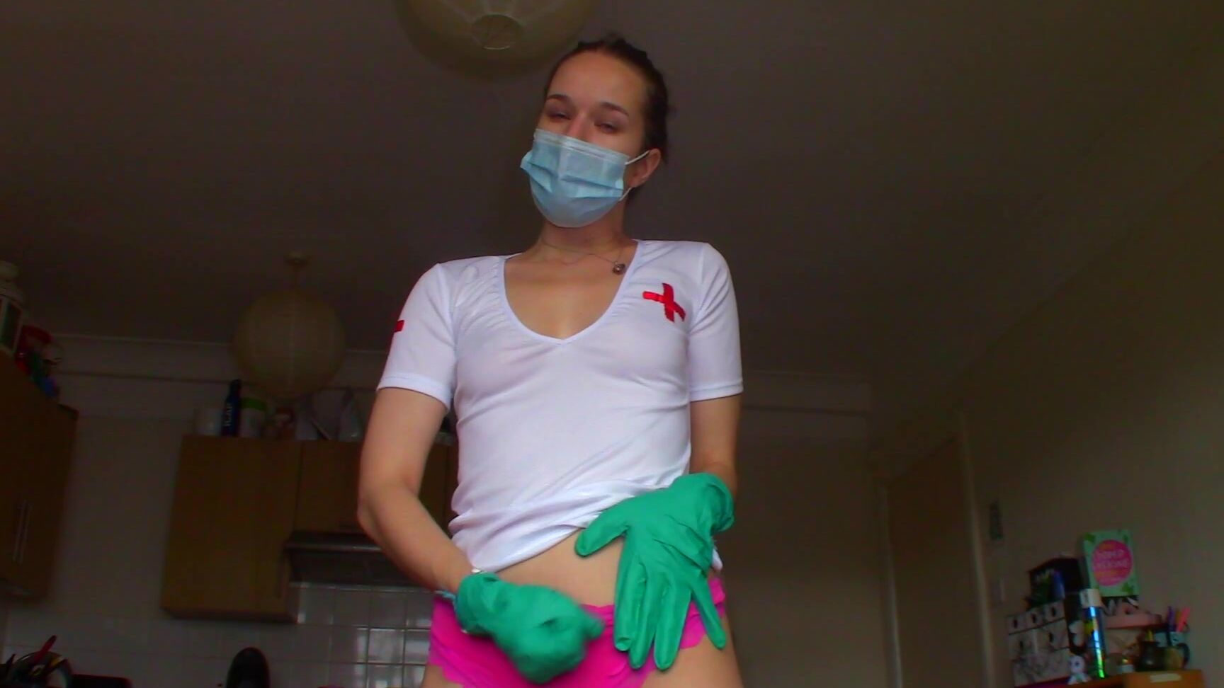 "Goddess Vanessa" jerk off instruction, mask fetish, masturbation instruction, nurse play, masks mask joi cum on mask manyvids