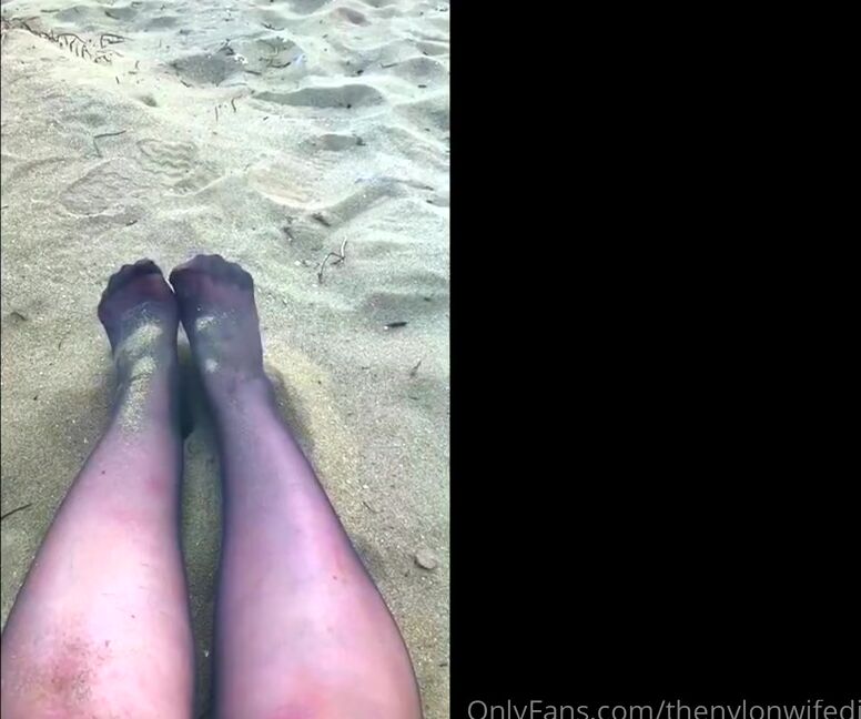 Thenylonwifediaries Nicknamed Thenylonwifediaries Onlyfans I Love The Feel Of Sand And Sea On My Nylon Feet Amp Legs Artist Attribution