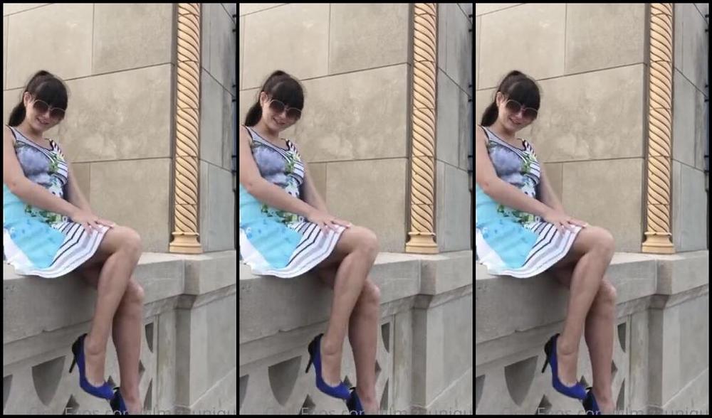 Lilmizzunique Nicknamed Lilmizzunique Onlyfans Join My Legs As They Get Jiggy In This Boomerang Clip Mashup Around Town Today With Some Panty Shots