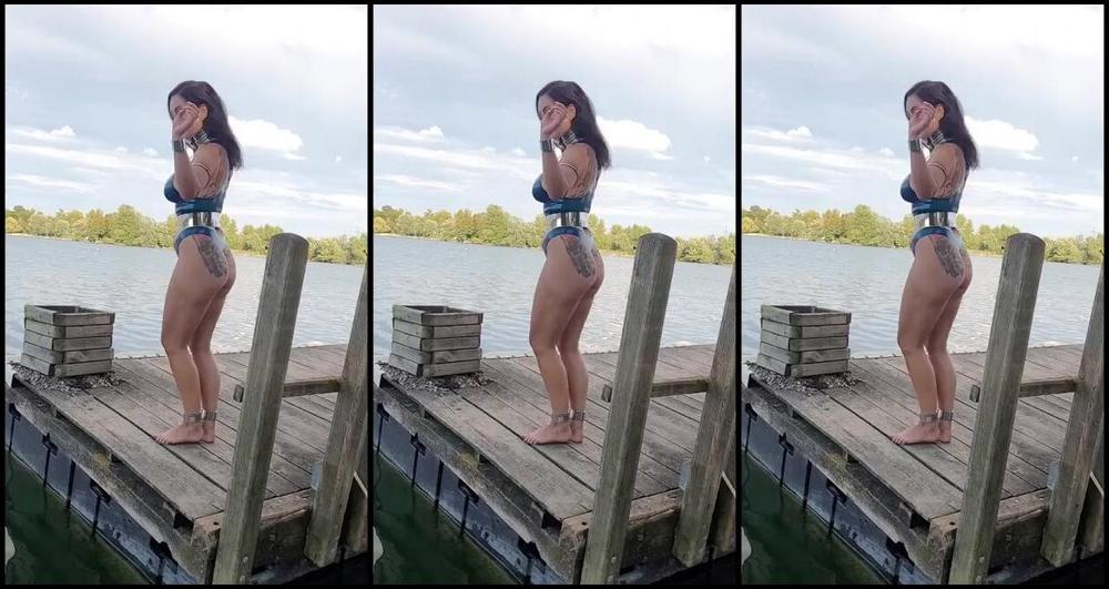 Sophie X Elodie Nicknamed Sophie X Elodie 11 22 2024 Onlyfans Video Im Sommer Im Latexbikini Und Edelstahl Am See Beim Baden In Summer In A Latex Bikini