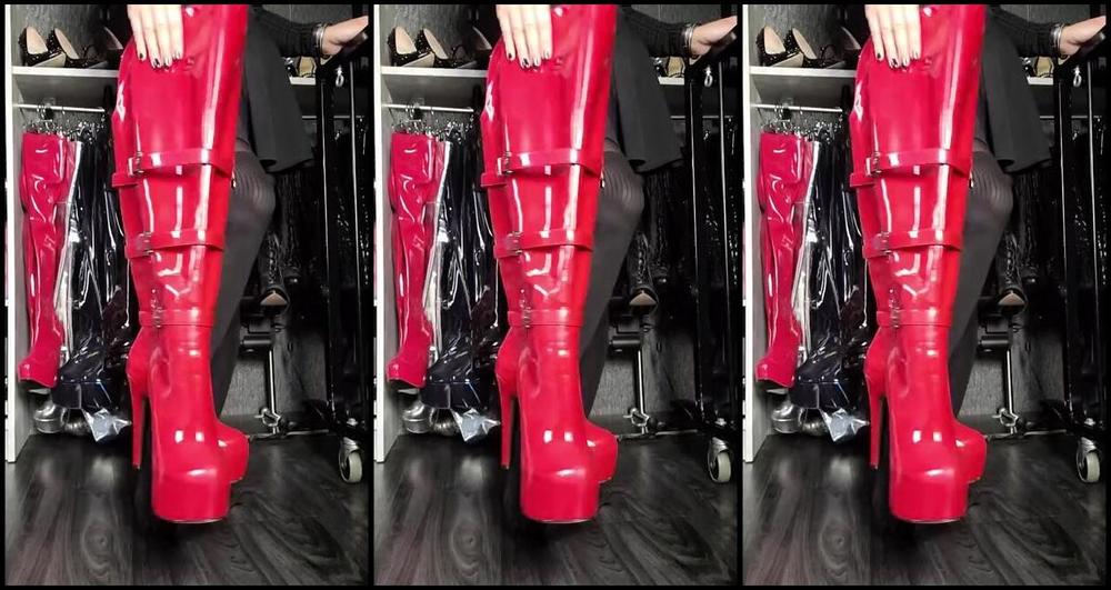 Sophie X Elodie Nicknamed Sophie X Elodie 01 25 2025 Onlyfans Video Ich Ziehe F R Euch Meine Roten Lack Overknee Stiefel An Im Putting On My Red Patent