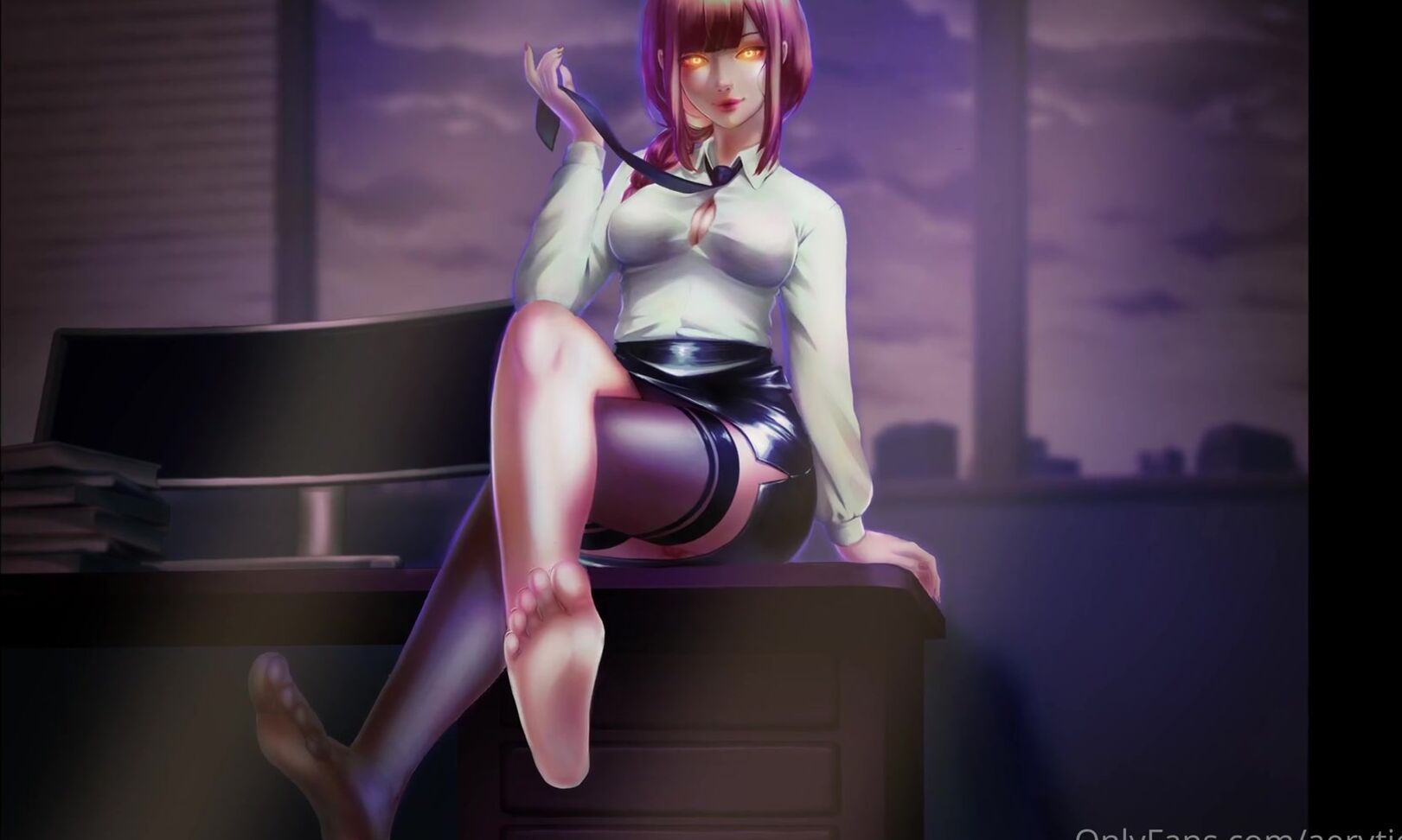 Aerytiefling Nicknamed Aerytiefling 12 02 2024 Onlyfans Video Makima Teases You With Her Feet And Calls You A Good Boy Before Giving You A